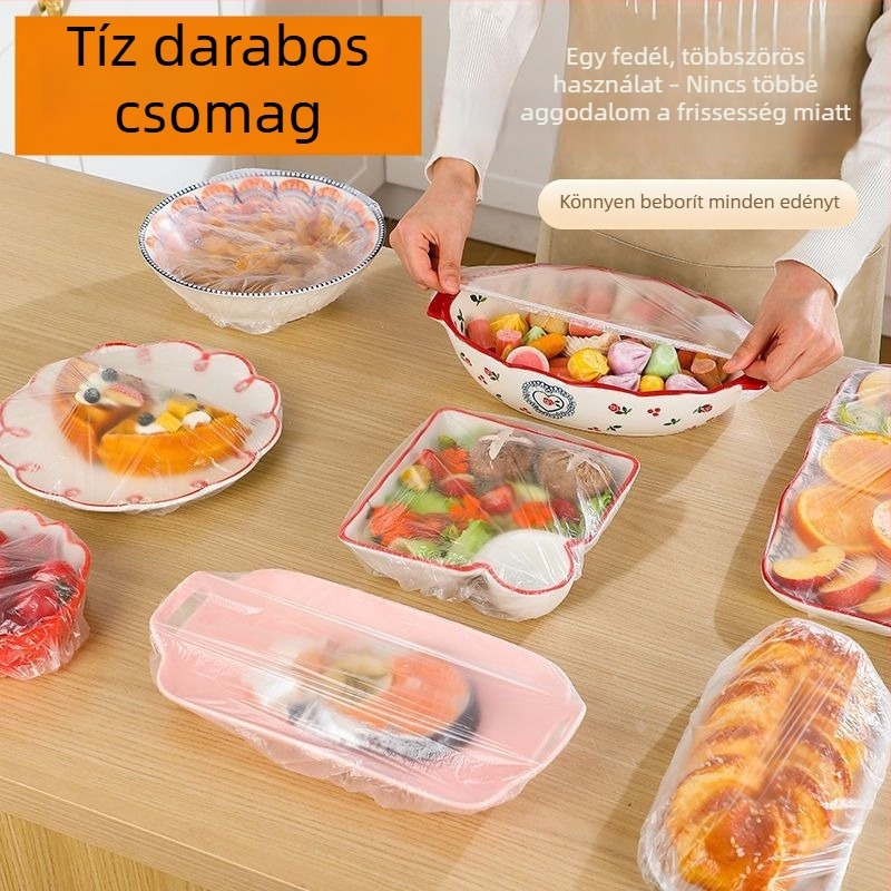 Élelmiszer‑minőségű egyszer használatos elasztikus edényfedő készlet háztartási használatra, 12 darab felett