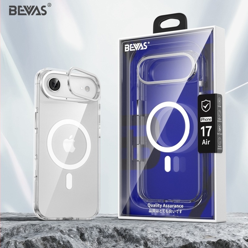 Bevas átlátszó iPhone 17 Pro tok – anti sárgulás, mágneses rögzítés és objektív tartó; kompatibilis az iPhone 17, 17 Pro, 17 Pro Max és 17 Air