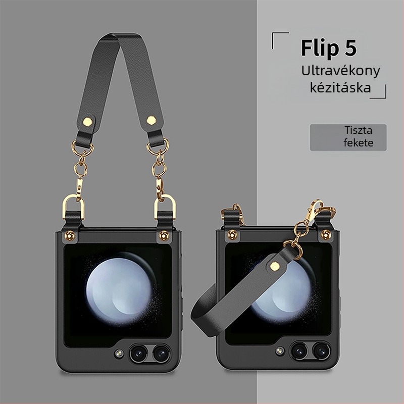 GKK Új modell ultra vékony tok Samsung Z Flip5-höz – nőies, kreatív divat tok