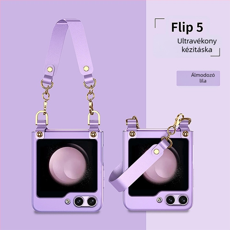 GKK Új modell ultra vékony tok Samsung Z Flip5-höz – nőies, kreatív divat tok