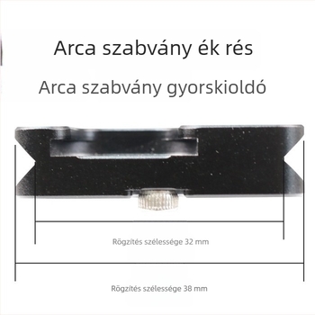 38 mm-es gimbalhoz univerzális alumínium ötvözetű gyorskioldó lemez – kompatibilis mirrorless és DSLR kamerákkal