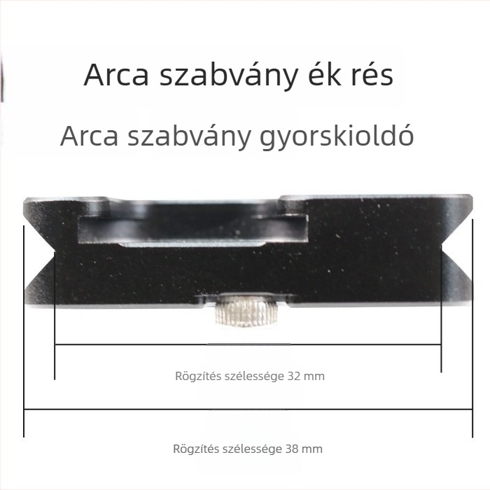 38 mm-es gimbalhoz univerzális alumínium ötvözetű gyorskioldó lemez – kompatibilis mirrorless és DSLR kamerákkal