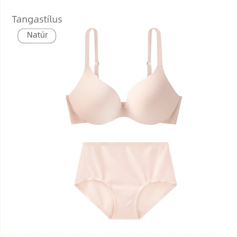 Kis méretű push-up melltartó és alsónemű szett, könnyű, varrás nélküli fehérnemű, japán stílusú minimalistikus melltartó és alsónemű nőknek