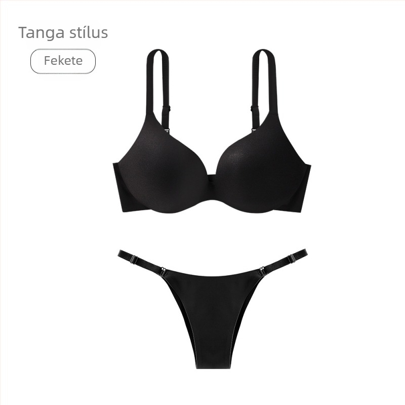 Kis méretű push-up melltartó és alsónemű szett, könnyű, varrás nélküli fehérnemű, japán stílusú minimalistikus melltartó és alsónemű nőknek