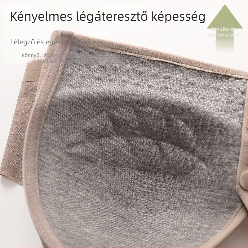 Új jacquard mintás, nagyméretű női melltartó, merevítő nélküli, mellény-stílus, fix kosár, sima elülső rész és formázott hátsó rész