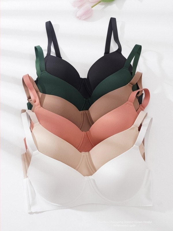 Pluszméretű, varrás nélküli Push-Up melltartó nőknek, teljes kosár, nylon, kényelmes, vonzó hátsó rész