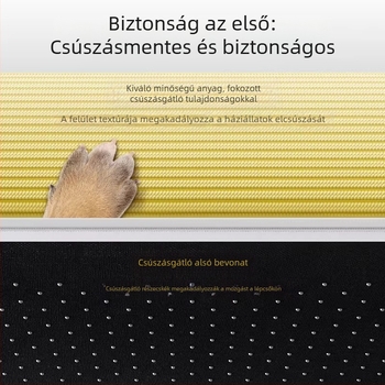 Kutya- és macska lépcső ágyhoz és kanapéhoz, csúszásmentes, levehető és mosható rámpával, kis testűeknek