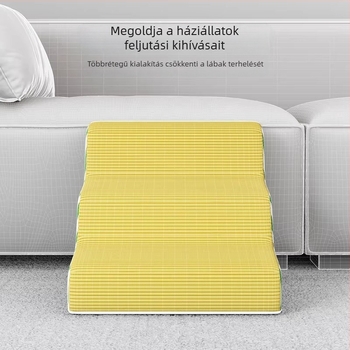 Kutya- és macska lépcső ágyhoz és kanapéhoz, csúszásmentes, levehető és mosható rámpával, kis testűeknek