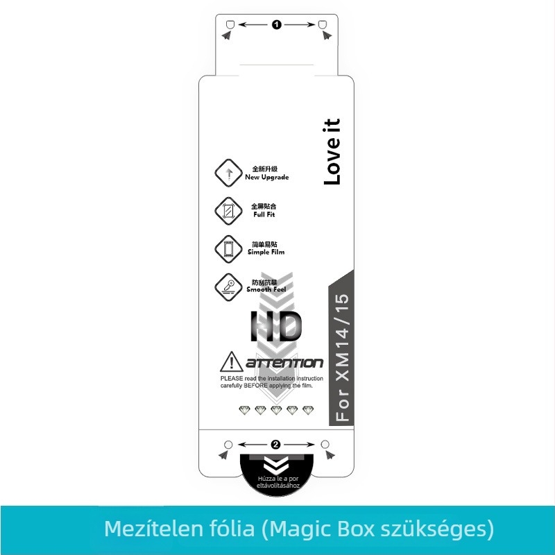 Hydrogel kijelzővédő Xiaomi 17 Pro – görbített kijelzőhöz, elülső fólia, HD, mikrokrisztályos fólia