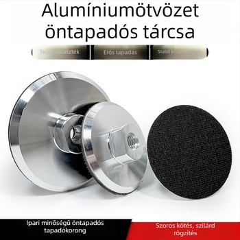 Öntapadós csiszolókorong alumínium ötvözetből vákuumos csatlakozóval – szögcsiszolóhoz, csiszolás és polírozás