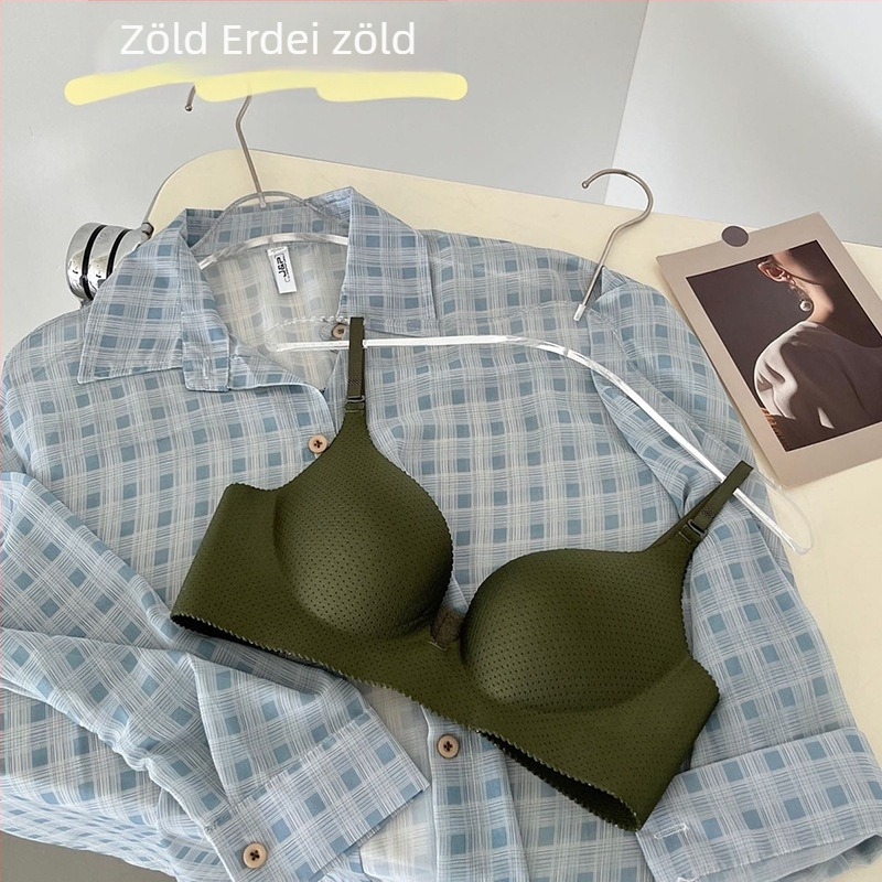 Drót nélküli, vastag párnázású melltartó kis mellekhez, fél kosár, hát síma dizájn