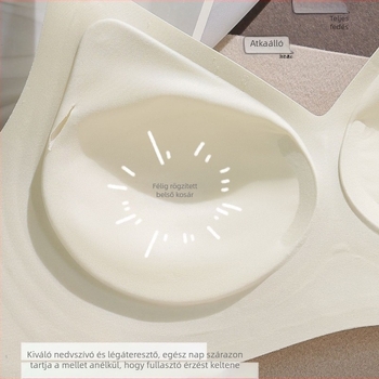 3305 Kényelmes varrat nélküli latex melltartó kis méretű mellekhez, légáteresztő, puha tartással és emelő hatással, merevítő nélkül