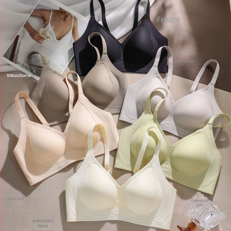 3305 Kényelmes varrat nélküli latex melltartó kis méretű mellekhez, légáteresztő, puha tartással és emelő hatással, merevítő nélkül