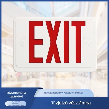 LED kijárati vészvilágítás evakuációs jelzővel, folyosókhoz és alagutakhoz