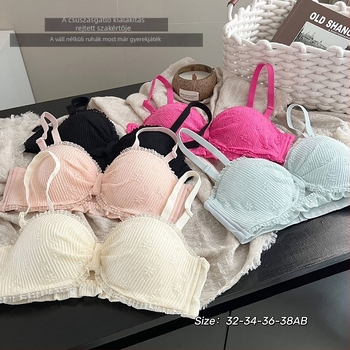 Kis méretű pánt nélküli melltartó, gyűrődésmentes, csúszásmentes, 3/4 kosár, nylon anyag, kényelmes tartás