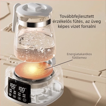 Little Bear Teljes üvegből készült egészségügyi kanna automatikus tejkészítéssel és hőmérséklet-szabályozással