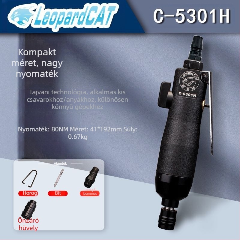 Diamond pneumatikus csavarhúzó, nagy nyomatékkal, ipari minőség, modellek 5H–16H (5301, 5303)