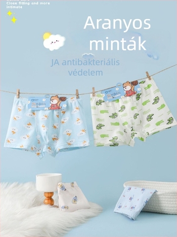 Small Bay 10 darab pamut boxer alsó fiúknak, 95% pamut, 5% elasztán, 8 év feletti gyerekek számára