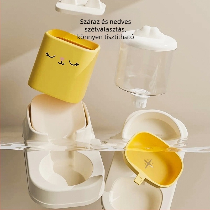 Automata víz- és etetőeszköz háziállatoknak, macska- és kutya-tál