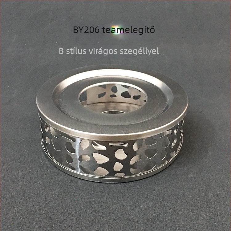 Rozsdamentes acél teamelegítő fűtőalappal üveg teáskannához