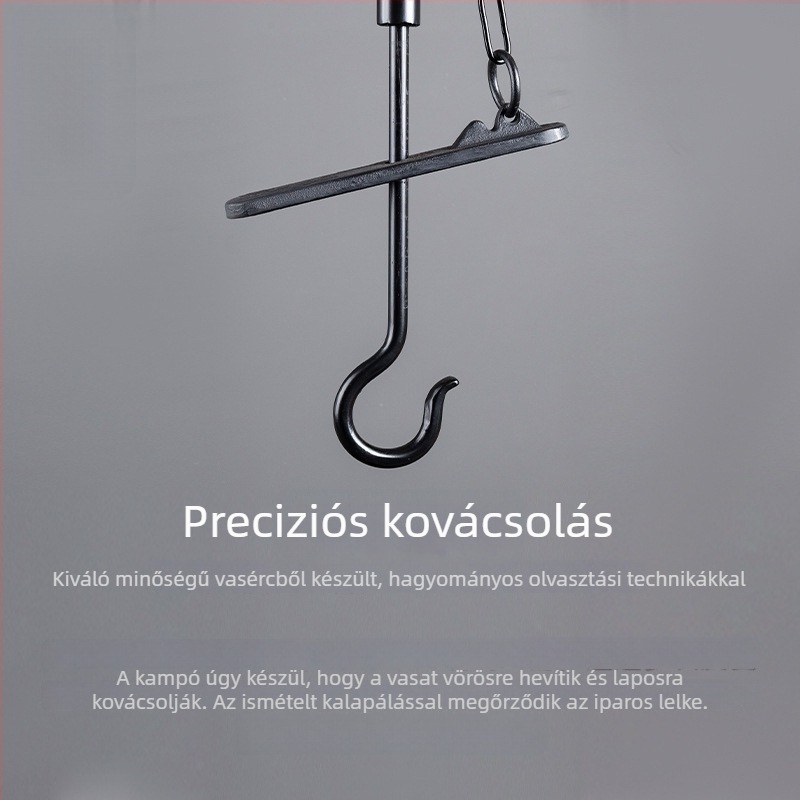 Rongshantang Asztali Teaház Készlet Öntöttvas Teáskannával és Akasztóval, Szénfűtéses Sütő Készlet