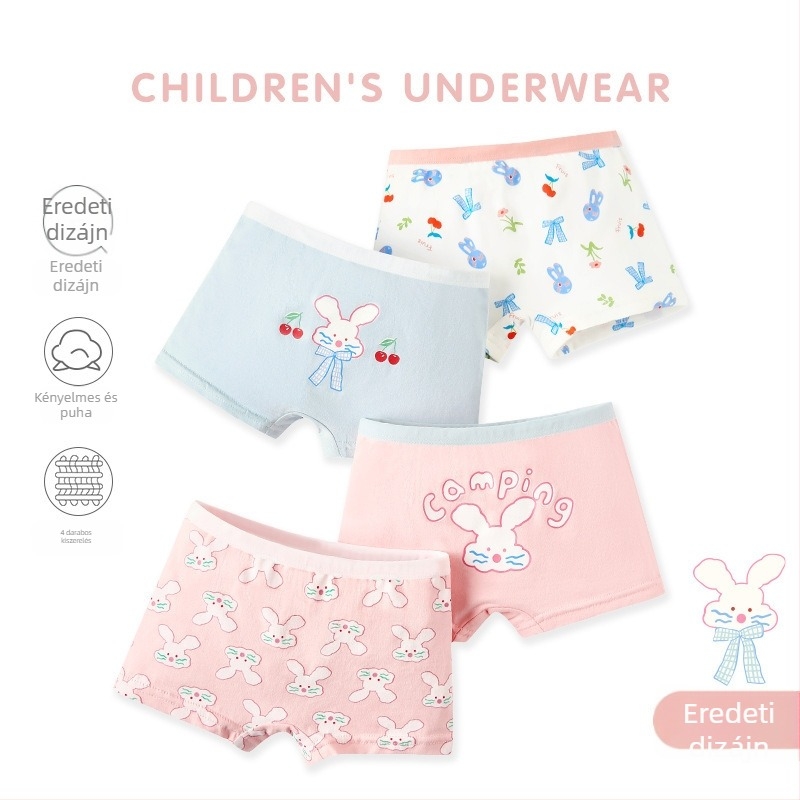 Pamut fiúknak készült boxeralsó, kockás mintával, légáteresztő és nedvességelvezető