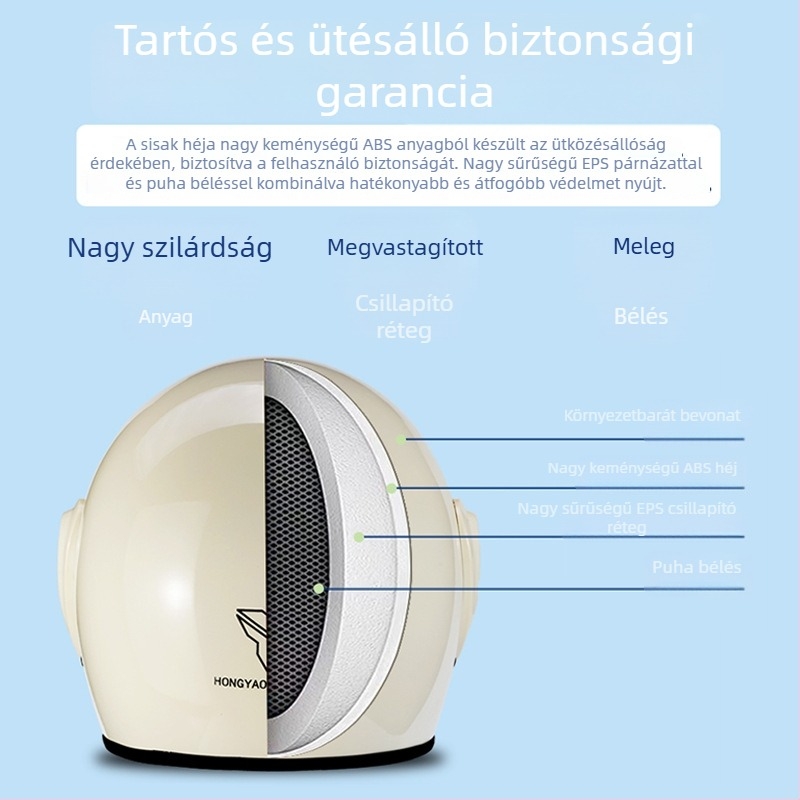 Uniszex elektromos kerékpár sisak, fél sisak, négy évszakos, párásodás elleni, légáteresztő, védő
