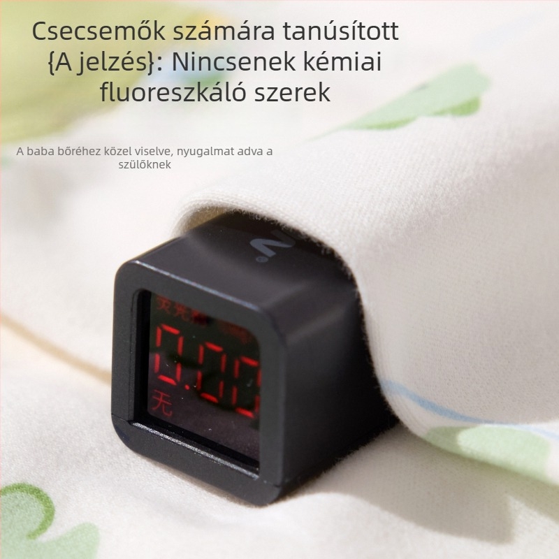 Baba pamutból készült hosszú ujjú felső és nadrág szett, mesefigurás nyomással, tavasz–ősz