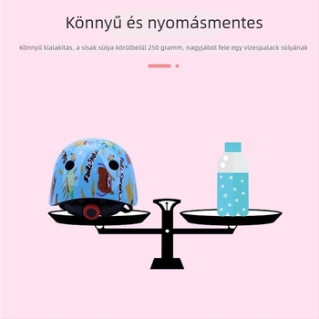 Gyerekeknek szóló félarcú kerékpáros sisak – kerékpározáshoz, görkorizáshoz, gördeszkázáshoz és egyensúlyos kerékpárhoz