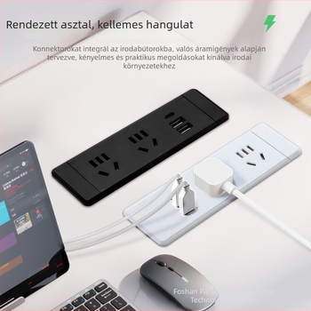 Parika Asztalba beépített elosztó USB töltéssel – Többfunkcionális