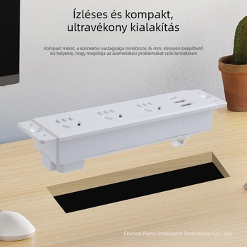Parika Asztalba beépített elosztó USB töltéssel – Többfunkcionális