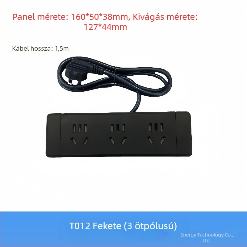 Parika Asztalba beépített elosztó USB töltéssel – Többfunkcionális