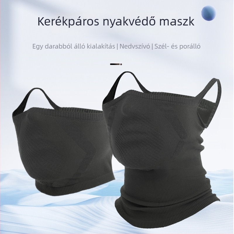 Szélálló, meleg kerékpáros maszk, uniszex, seamless sisakmaszk, lélegző nyakmelegítő, hideg elleni védelem és arcvédelme
