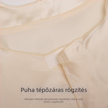 Nyári selyem napszűrő maszk teljes arc- és nyakfedéssel, UV védelem, lovagláshoz és vezetéshez, nőknek