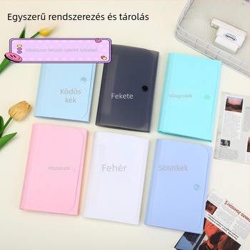 A6 méretű, 13 rekeszes akordeon típusú dokumentumorganizer