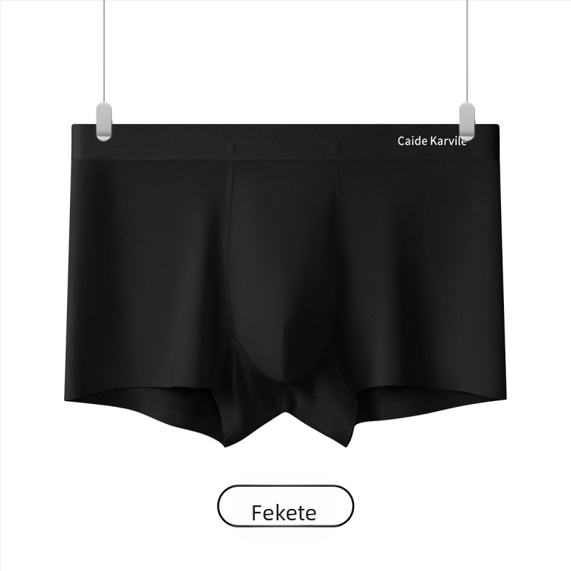 Férfi MODAL anyagú, varrat nélküli boxeralsó, antibakteriális, lélegző, puha, plusz méret