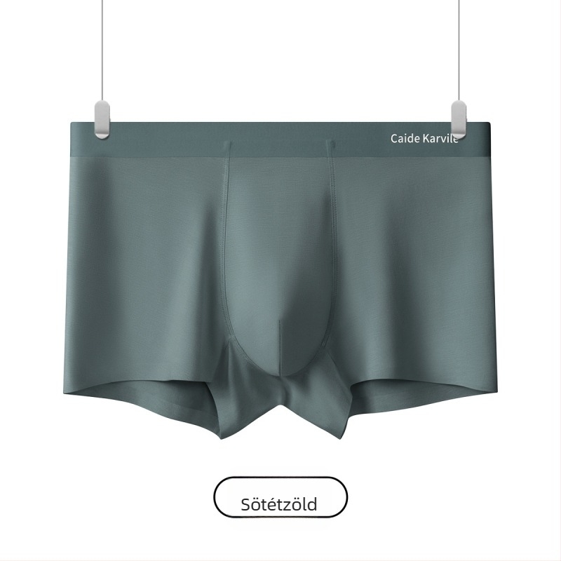 Férfi MODAL anyagú, varrat nélküli boxeralsó, antibakteriális, lélegző, puha, plusz méret