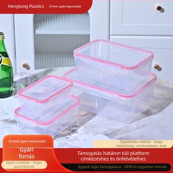 Élelmiszer-minőségű konyhai és hűtőszekrény tároló doboz gyümölcsökhöz, mikrohullámú sütő kompatibilis