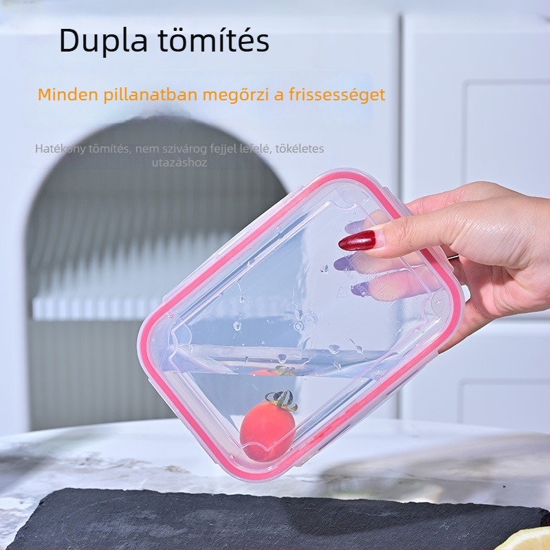 Élelmiszer-minőségű konyhai és hűtőszekrény tároló doboz gyümölcsökhöz, mikrohullámú sütő kompatibilis