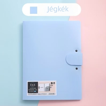 A3-as műanyag színes akordeon mappa, többfunkciós dokumentum- és vizsgafájl, diákok számára