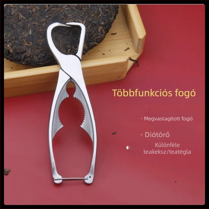 Teafogó fogó, teás kés, teakegyed nyitó, 304 rozsdamentes acél teakeksz nyitó eszköz, Pu'er teára, speciális teklip, tartós