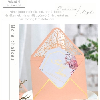 Koreai retro boríték szívcsattal, gyöngyház papírból készült boríték, kreatív szívcsat dekoráció, romantikus minimalist logó