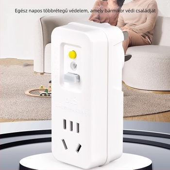 Szivárgásvédett dugaszolókapcsoló, 10A-16A, nagy teljesítményű készülékekhez, klíma és elektromos bojler számára