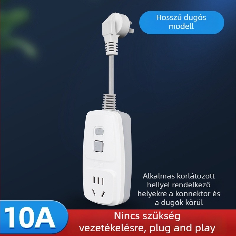 Szivárgásvédett dugaszolókapcsoló, 10A-16A, nagy teljesítményű készülékekhez, klíma és elektromos bojler számára