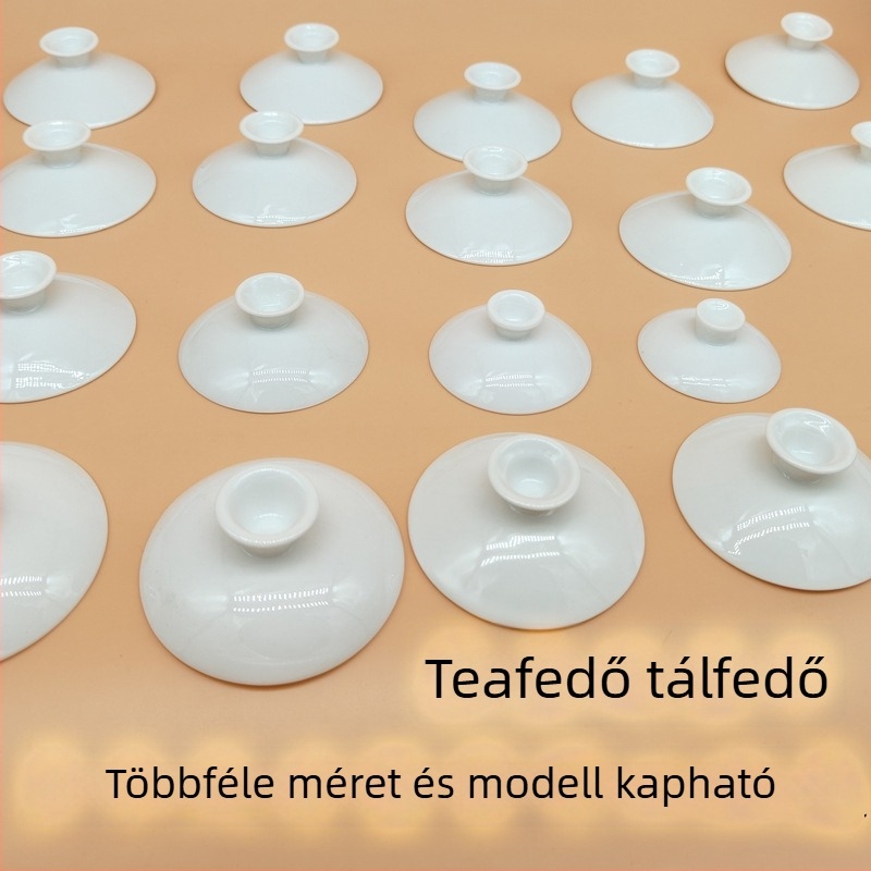 Fehér porcelán Kung Fu teázsset nagy fedeles tálca – kerámia háromrészes teás tál otthoni használatra