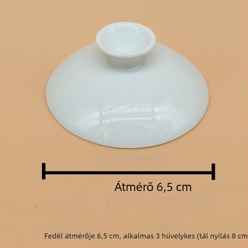 Fehér porcelán Kung Fu teázsset nagy fedeles tálca – kerámia háromrészes teás tál otthoni használatra