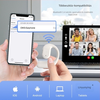 Nothing 2025 Nyitott fülhallgató – Egy fülre tervezve, balra vagy jobbra hordható, hosszú üzemidő, zajcsökkentés