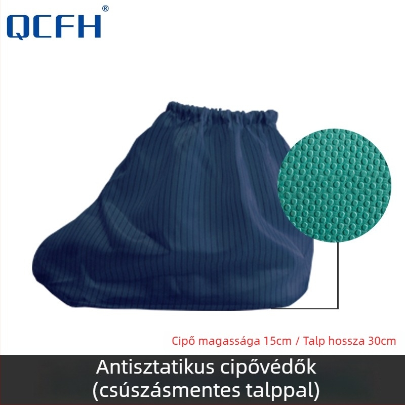 Antisztatikus cipővédő, mosható, pormentes beltéri terekhez, uniszex, méretek 35–46