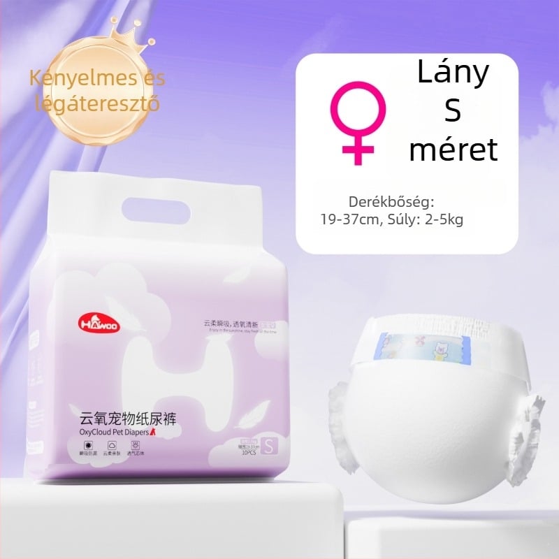 Kutyapelenka hím- és nőstény kutyáknak, megerősített szivárgásvédelmi, higiéniai nadrágok
