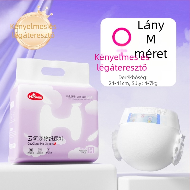 Kutyapelenka hím- és nőstény kutyáknak, megerősített szivárgásvédelmi, higiéniai nadrágok